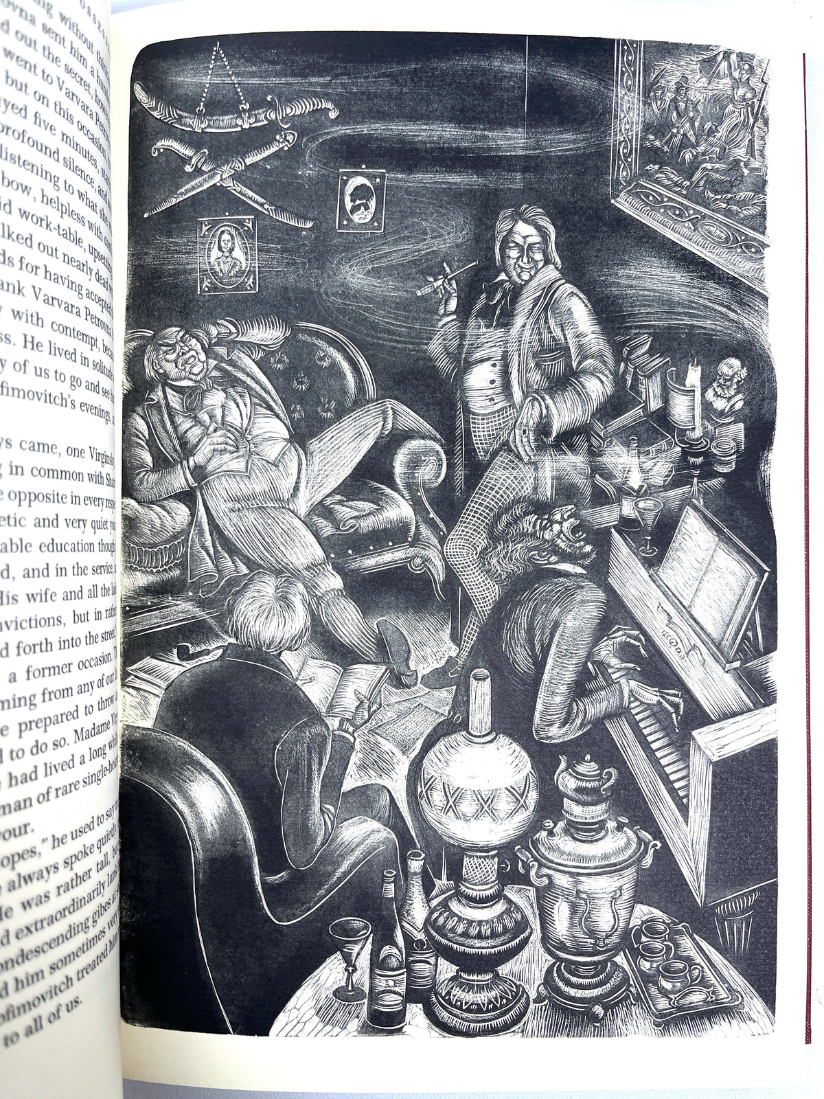 Dostoevsky, The Possessed, 2 Vols, Illus, Fritz Eichenberg, 1959, SIGNED, NF HC w/slipcase.