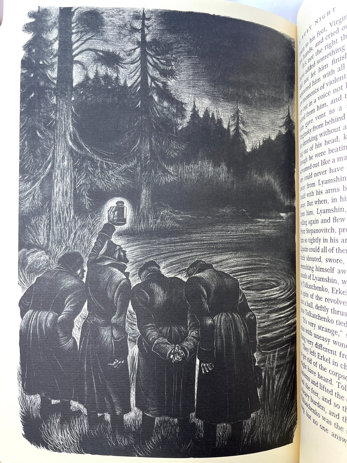 Dostoevsky, The Possessed, 2 Vols, Illus, Fritz Eichenberg, 1959, SIGNED, NF HC w/slipcase.