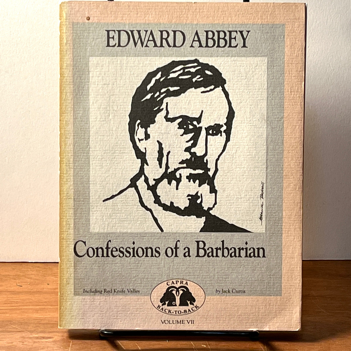 Red Knife Valley, Jack Curtis; Confessions of a Barbarian, Edward Abbey, Capra Back-to-Back, 1986