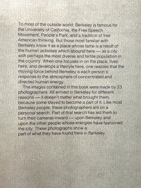 Berkeley: A Self-Portrait. David Flores, Moko Mokotoff, 1973. Very Good. RARE