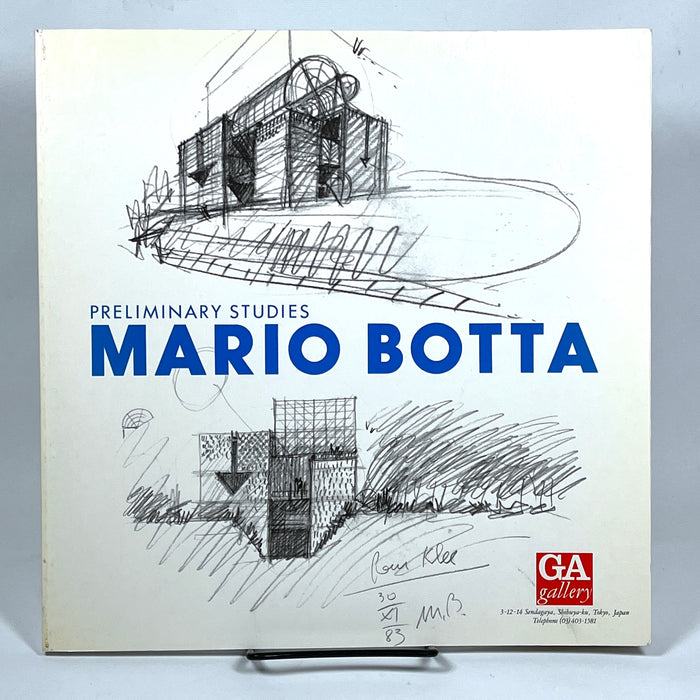 Preliminary Studies: Mario Botta, GA Gallery, Japan, 1984, exhibit, catalog, Near Fine softcover