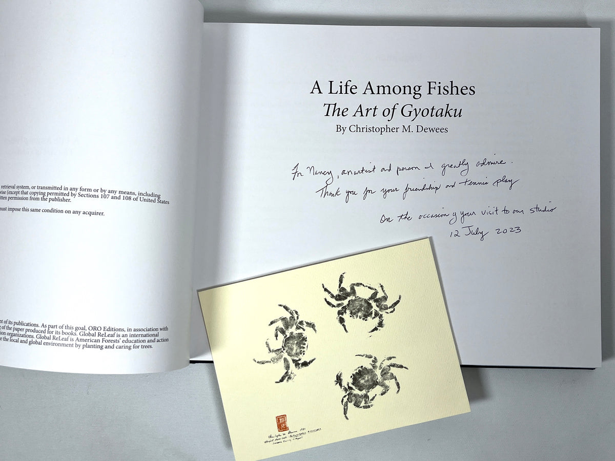 A Life Among Fishes: The Art of Gyotaku, Christopher M. Dewees, Near Fine hardcover, Near Fine dust jacket