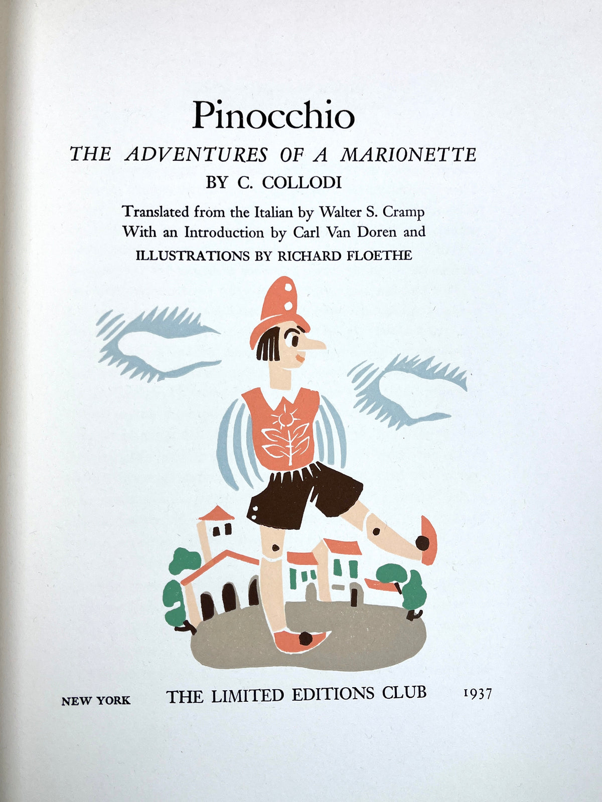 Pinocchio: The Adventures of a Marionette, C. Collodi, Richard Floethe, 1937