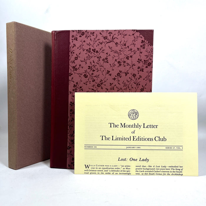 A Lost Lady, Willa Cather, William Bailey, Limited Editions Club, SIGNED, 1983, NF