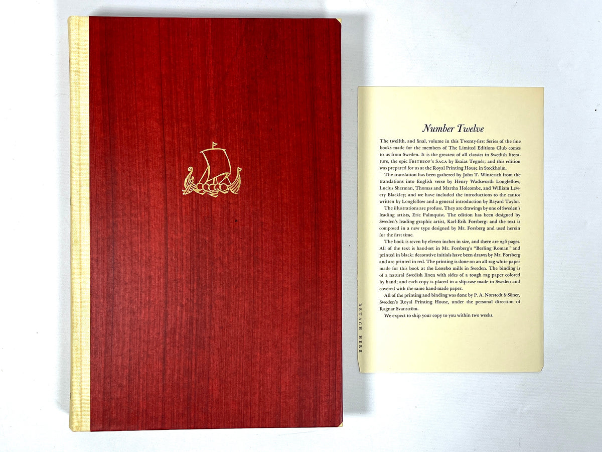 Frithiof’s Saga, Esaias Tegnér, Eric Palmquist, Limited Editions Club, 1953