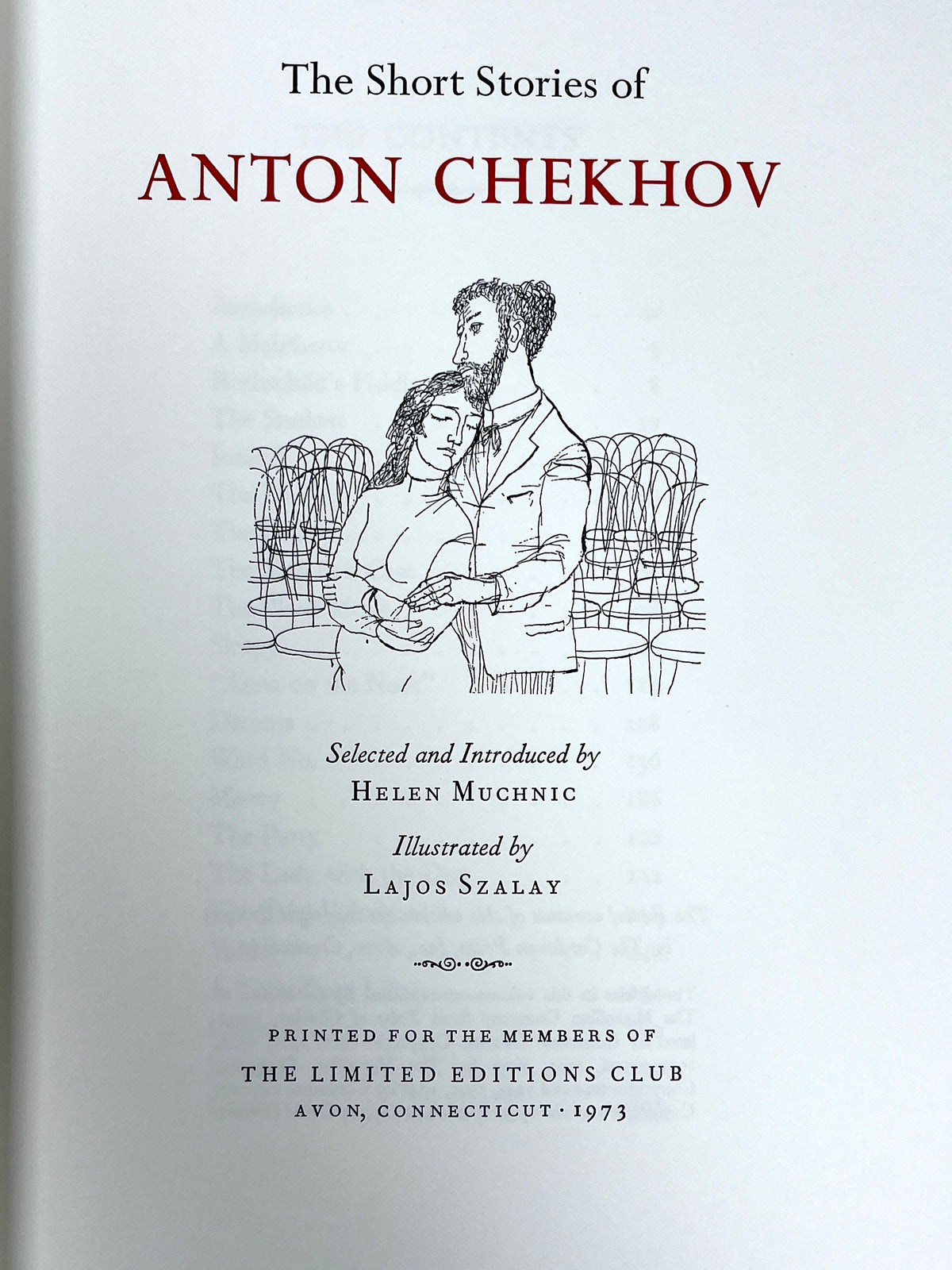 The Short Stories of Anton Chekhov, Lajos Szalay, Limited Editions Club, 1970
