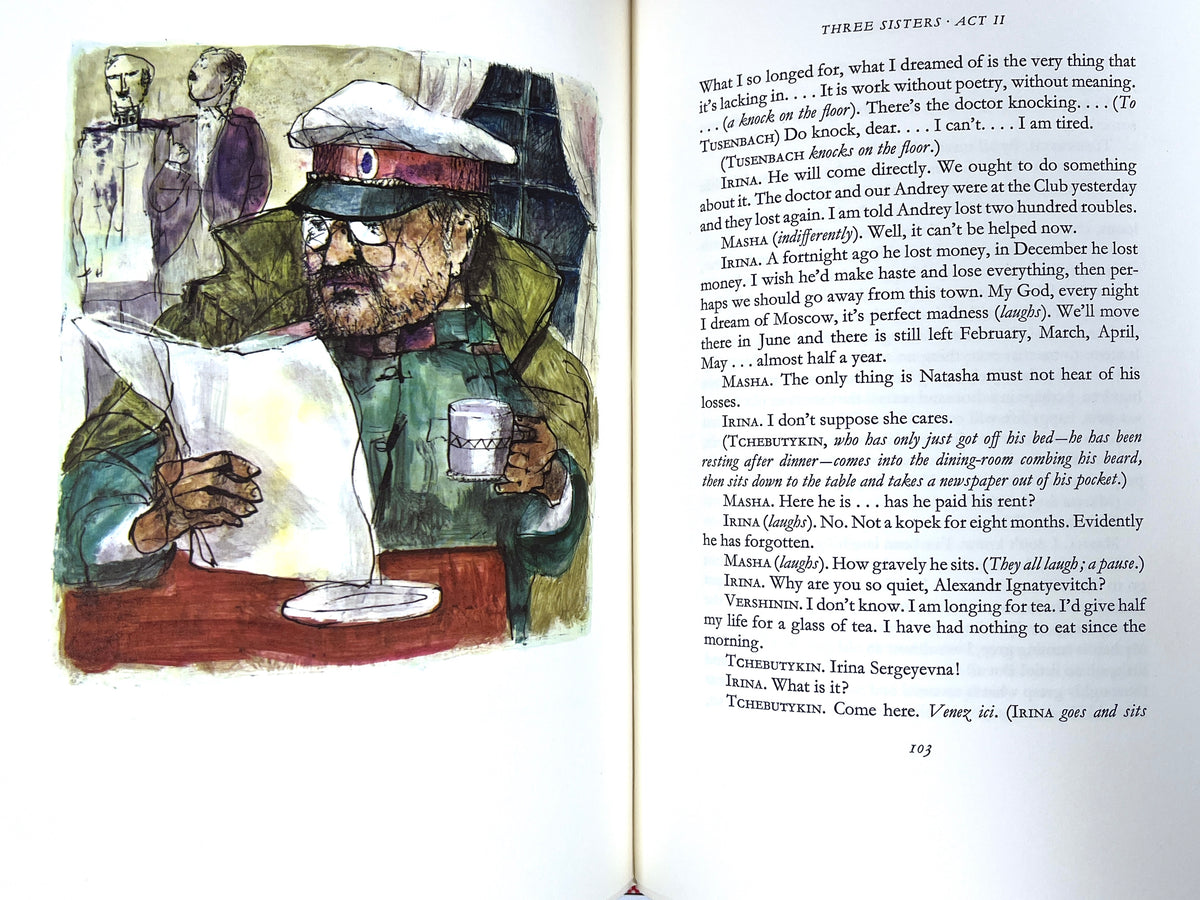 Two Plays, Anton Chekhov, Limited Editions Club, 1966, SIGNED by Szalay