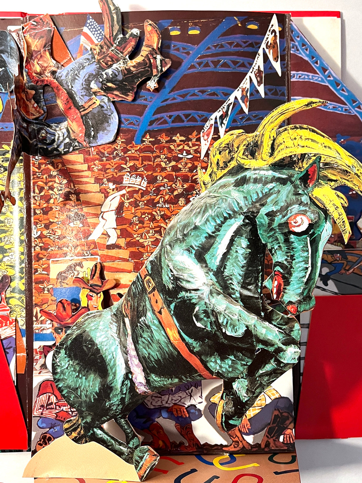 Red Grooms: Ruckus Rodeo, 1988, Pop-up book, HC, VG.
