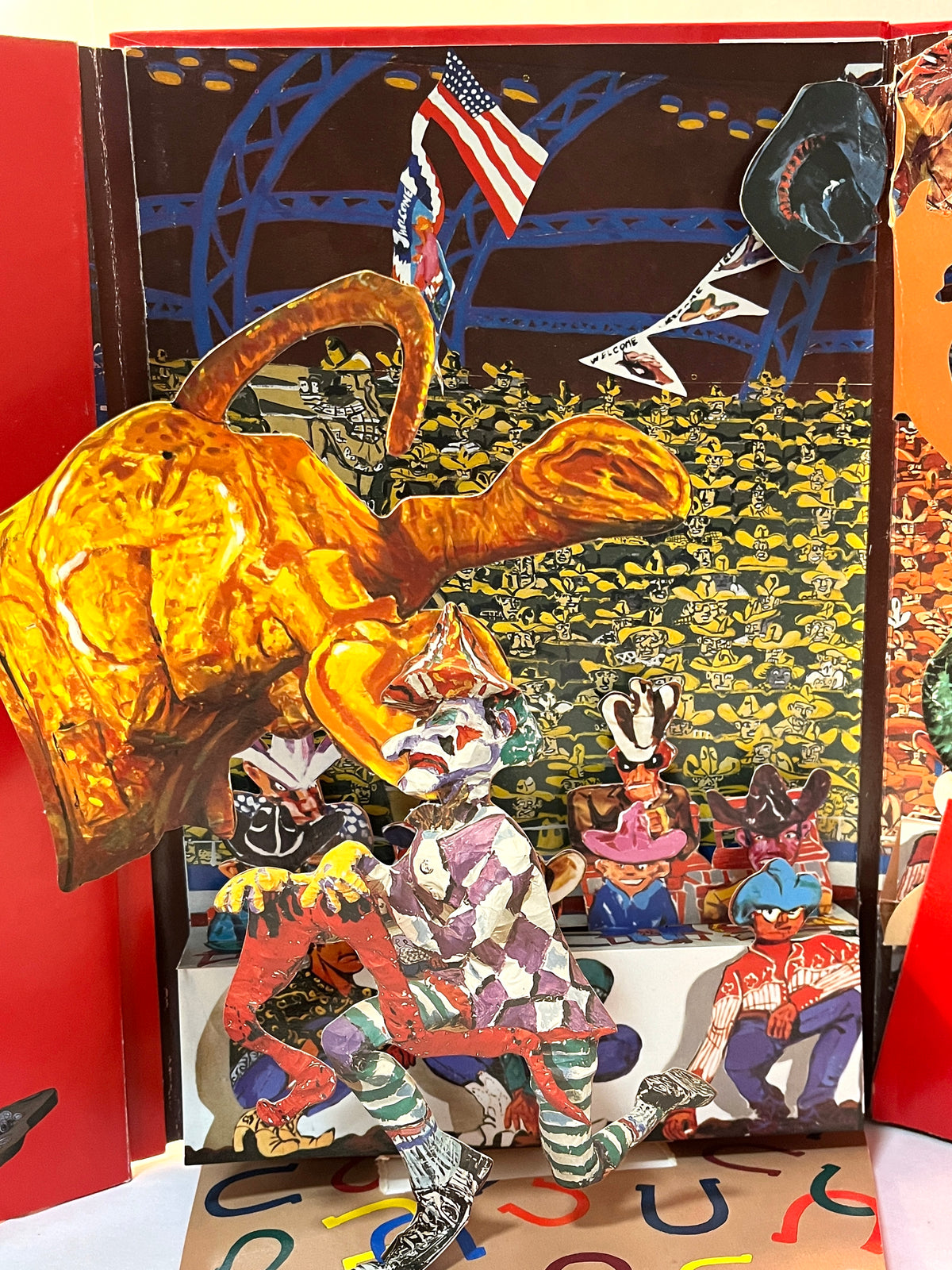 Red Grooms: Ruckus Rodeo, 1988, Pop-up book, HC, VG.