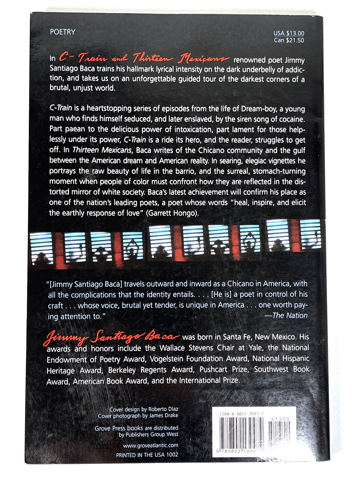 C-Train (Dream Boy's Story) and Thirteen Mexicans, Jimmy Santiago Baca, SIGNED 1st Ed., 2002, Near Fine