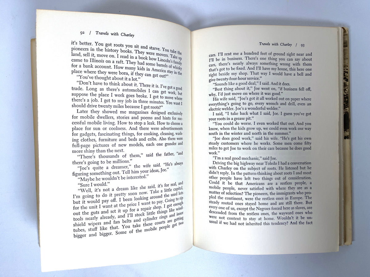 John Steinbeck, Travels with Charley in Search of America, 5th Print., 1962, Very Good HC