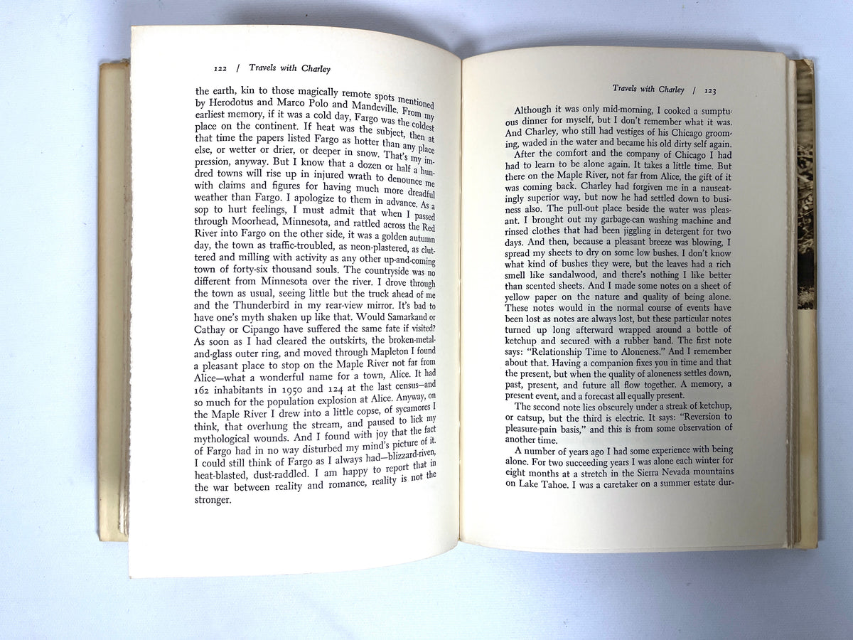 John Steinbeck, Travels with Charley in Search of America, 5th Print., 1962, Very Good HC