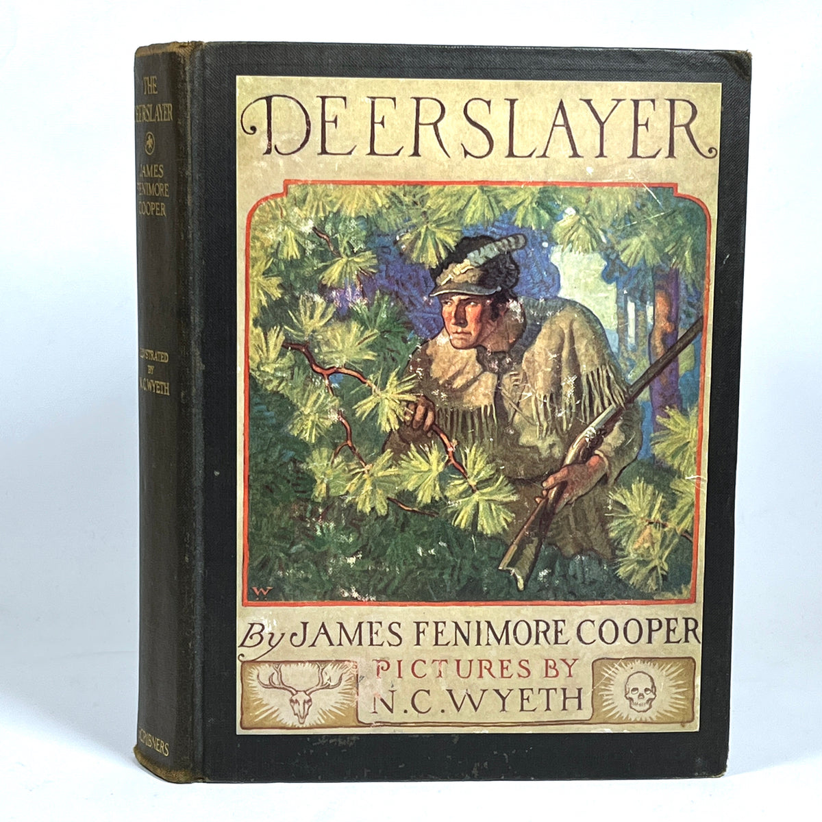 James Fenimore Cooper, The Deerslayer, or The First War-Path, Illus. by N.C. Wyeth, 1927, Very Good hardcover.