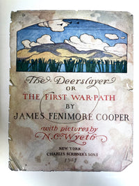 James Fenimore Cooper, The Deerslayer, or The First War-Path, Illus. by N.C. Wyeth, 1927, Very Good hardcover.