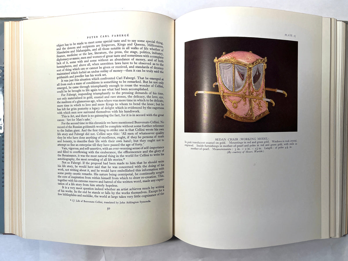 Peter Carl Faberge, Goldsmith & Jeweller, Bainbridge, 1949, 1st Ed., VG w/DJ