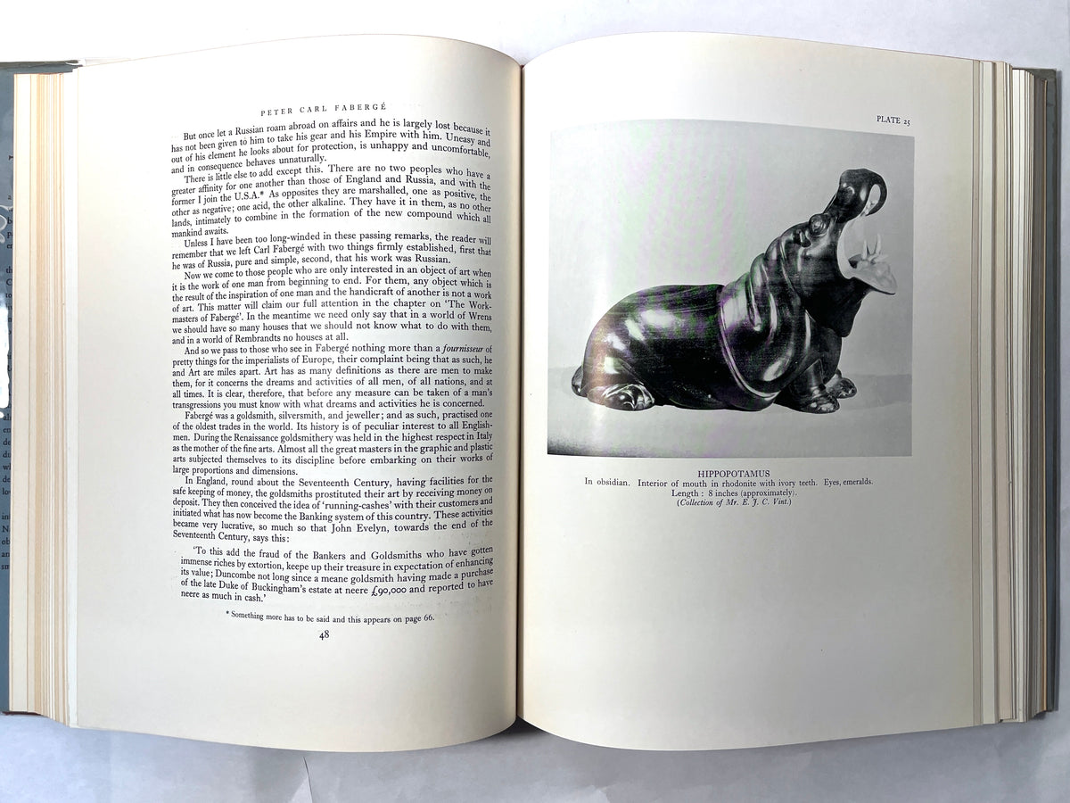Peter Carl Faberge, Goldsmith & Jeweller, Bainbridge, 1949, 1st Ed., VG w/DJ