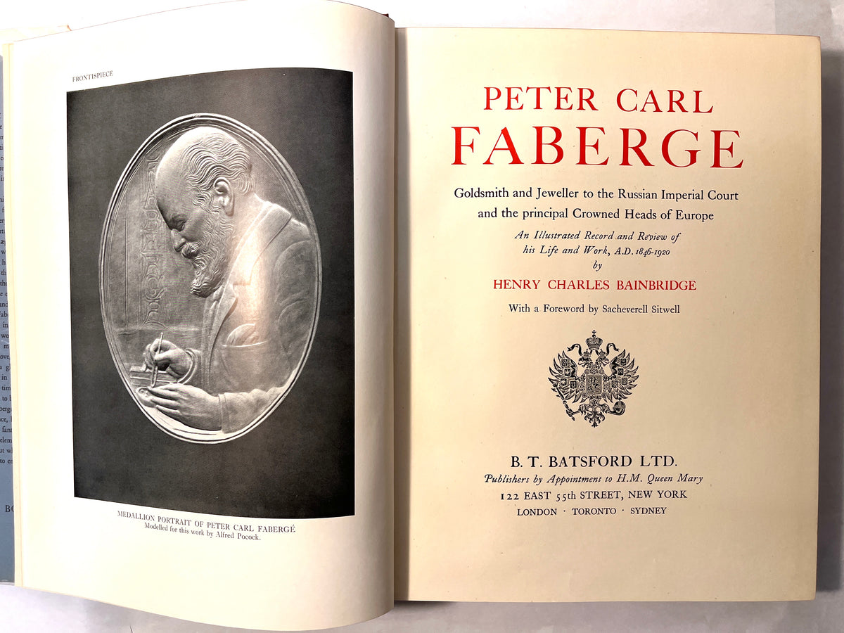 Peter Carl Faberge, Goldsmith & Jeweller, Bainbridge, 1949, 1st Ed., VG w/DJ