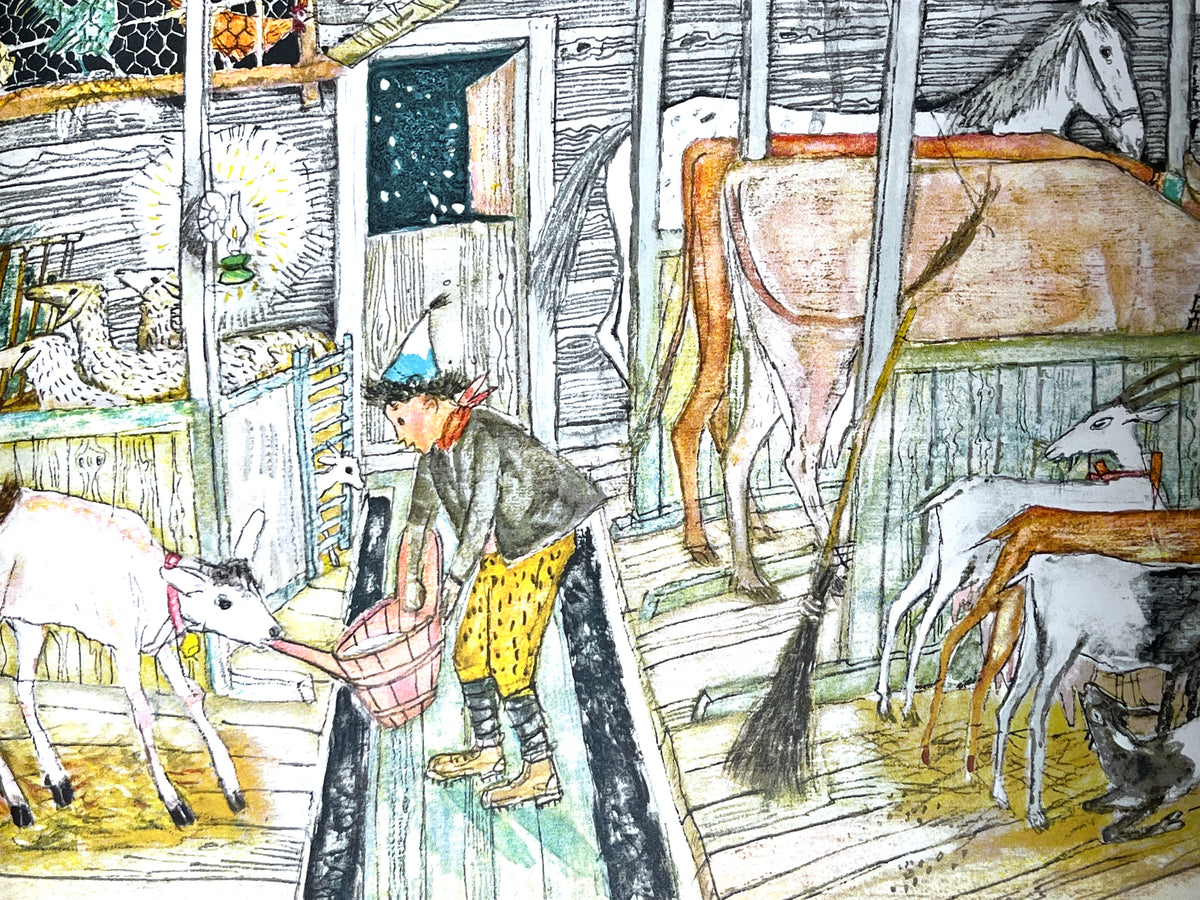 Der Grosse Schnee, Illus. by Alois Carigiet, Text by Selina Chonz, 1st Ed., 1955, Very Good hardcover.