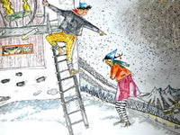 Der Grosse Schnee, Illus. by Alois Carigiet, Text by Selina Chonz, 1st Ed., 1955, Very Good hardcover.