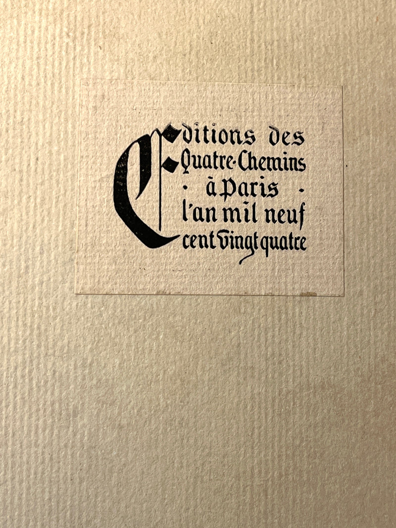 Le Grant Testament Villon/et le Petit. Son Codicille, le jargon et les balades (Facsimile), 1924, VG