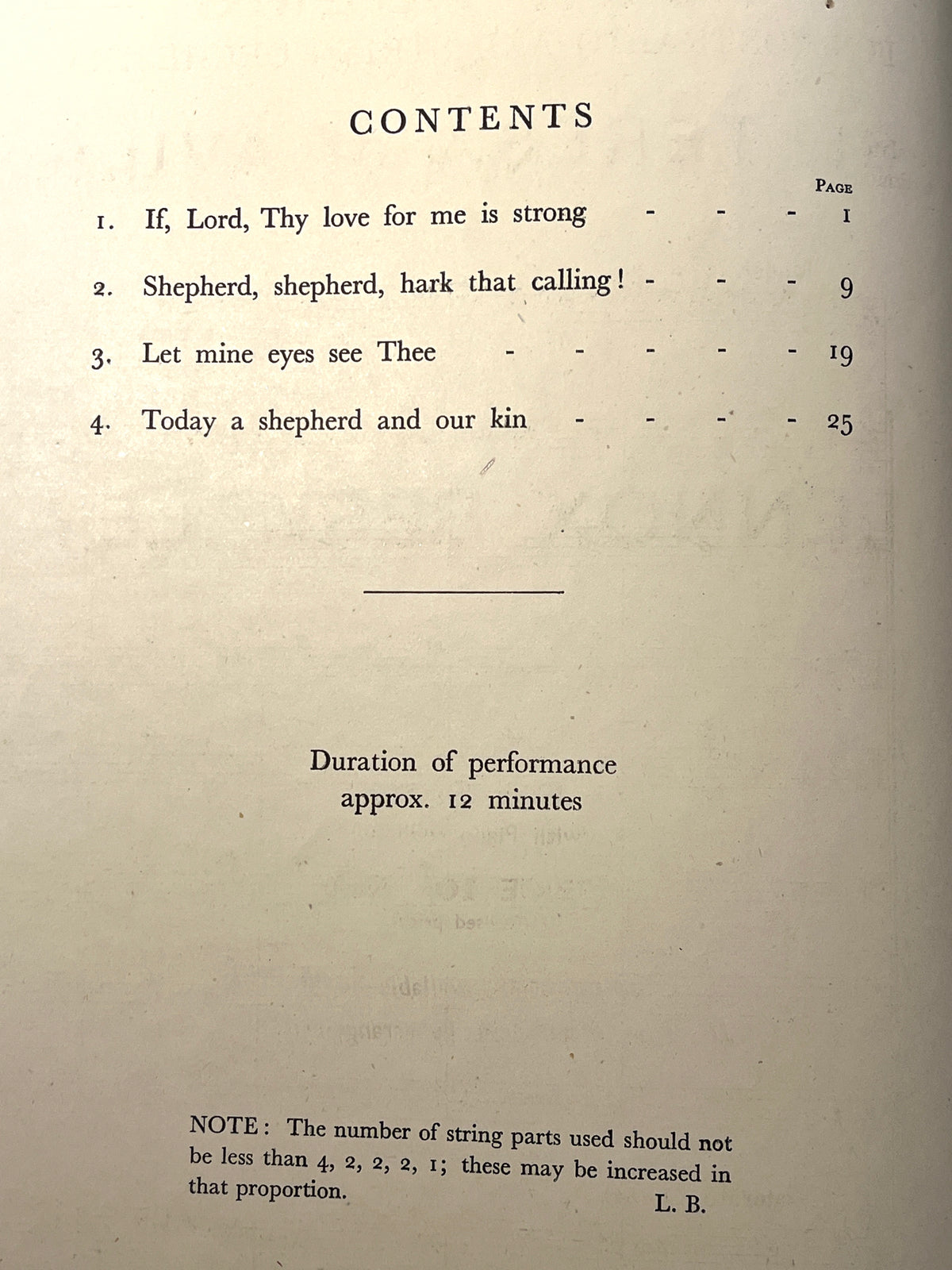 Lennox Berkeley. Four Poems by St. Teresa of Avila for Contralto and String Orchestra, 1949, VG