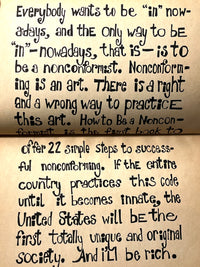 How To Be a Nonconformist, Elissa Jane Karg, 1st Print, 1967, SC, VG.
