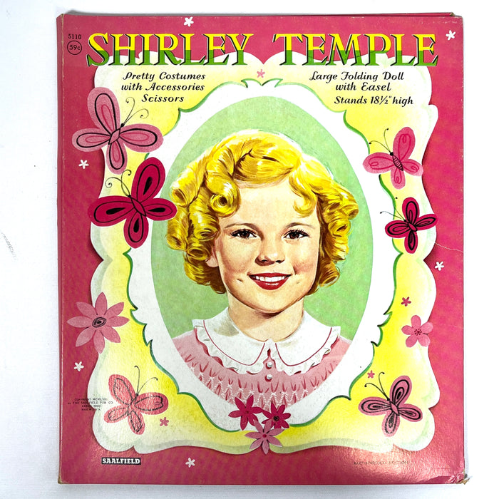Shirley Temple Large Folding Doll, The Saalfield Publishing Co., Authorized Ed., 1958, Very Good ephemera.