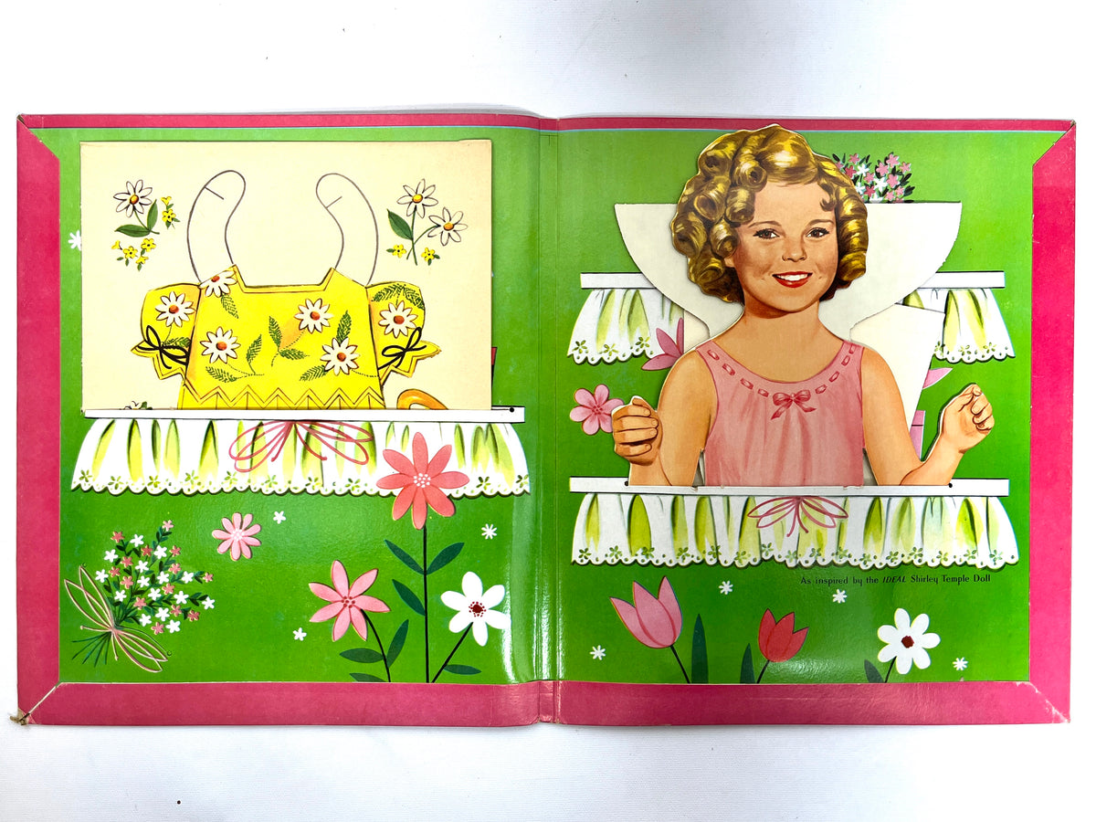 Shirley Temple Large Folding Doll, The Saalfield Publishing Co., Authorized Ed., 1958, Very Good ephemera.