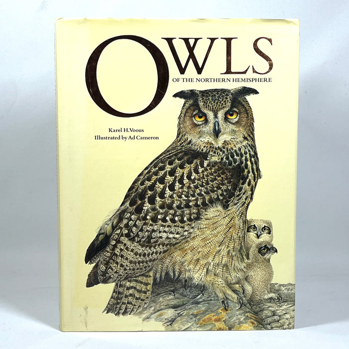 Owls of the Northern Hemisphere, Karel H Voous, 1989, Near Fine hardcover, Very Good + dust jacket