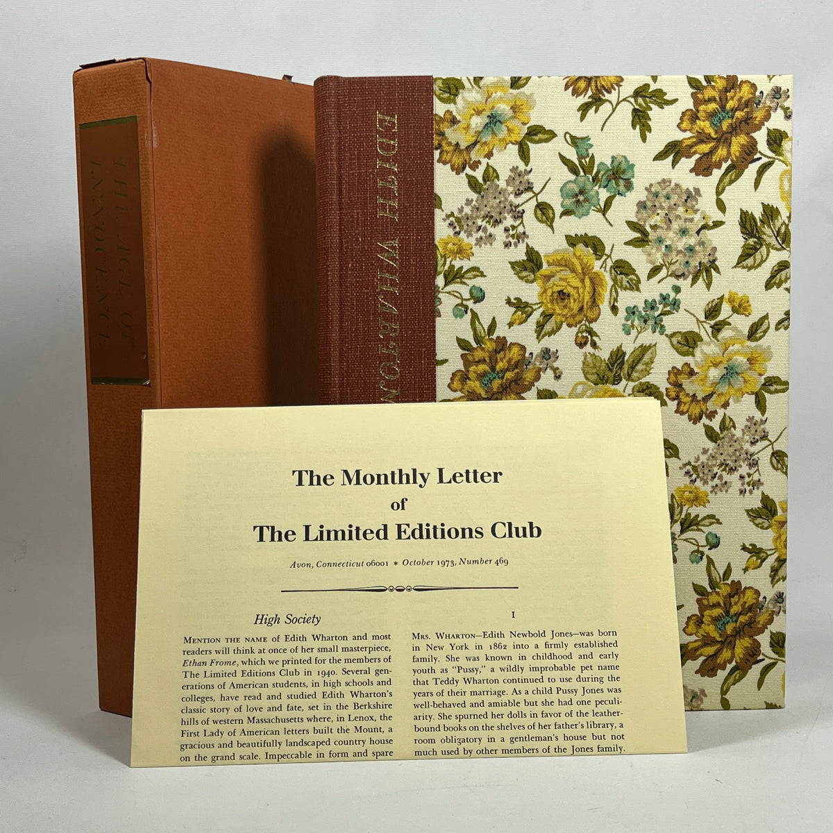 The Age of Innocence, Edith Wharton, Limited Editions Club, 1973, Near Fine HC