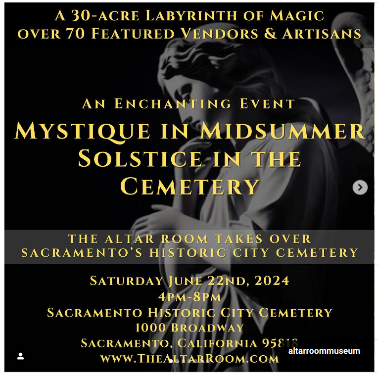 The Altar Room Presents: Mystique in Midsummer Solstice at the Cemetery