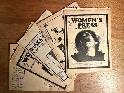Women's Press: A Women's News Journal, Lot of Five 1970s Eugene, Oregon Femini..