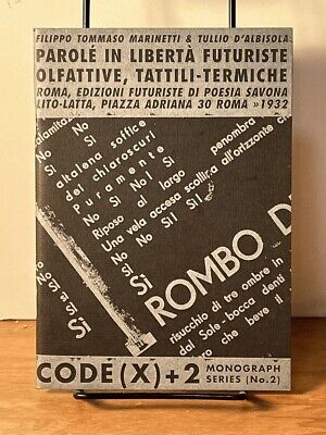 Parole in Liberta … CODE(X)+2 Monograph Series (No. 2), Marinetti, 2012, Fine