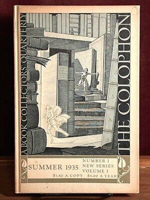The Colophon New Series Summer 1935 A Book Collector's Quarterly Pynson Prin..