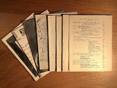 Blake Newsletter 1970-72, Lot of 7 issues plus 2 Indexes, VG SC collectible