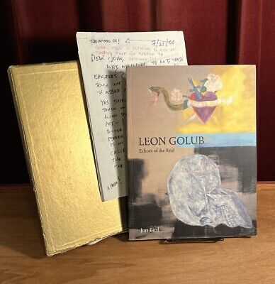 Leon Golub: Echoes of the Real, 2000, 1st Ed., SIGNED, INSCRIBED, Very Good