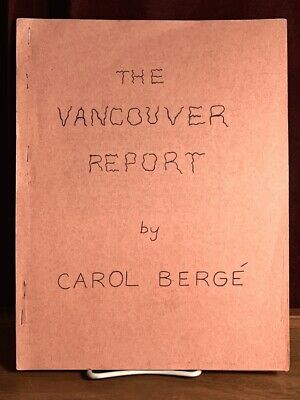 The Vancouver Report by Carol Bergé Fuck You Press 1964, ephemera, rare