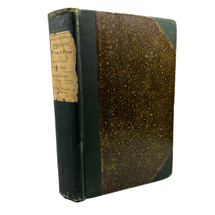 Walt Whitman, The Complete Poems & Prose of Walt Whitman, SIGNED, 1889 VG