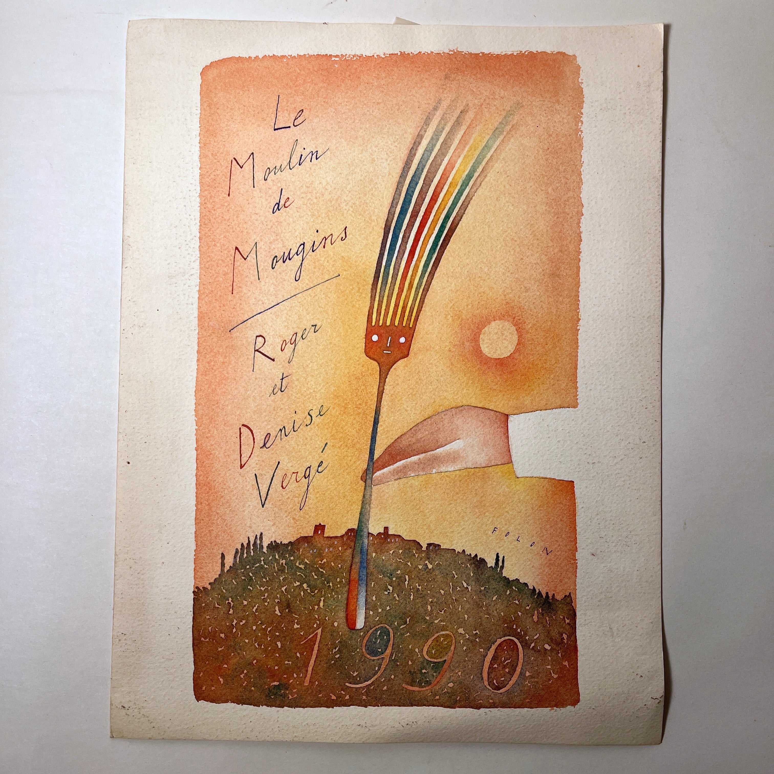 Le Moulin de Mougins / Roger et Denise Vergé”, Jean Michel Folon