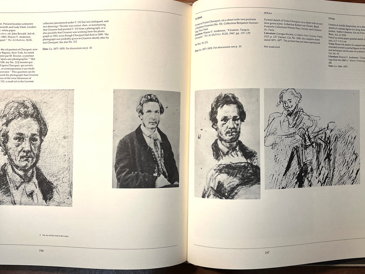 Cezanne's Portrait Drawings, Wayne Andersen, MIT Press, 1970, Near Fine w/VG DJ