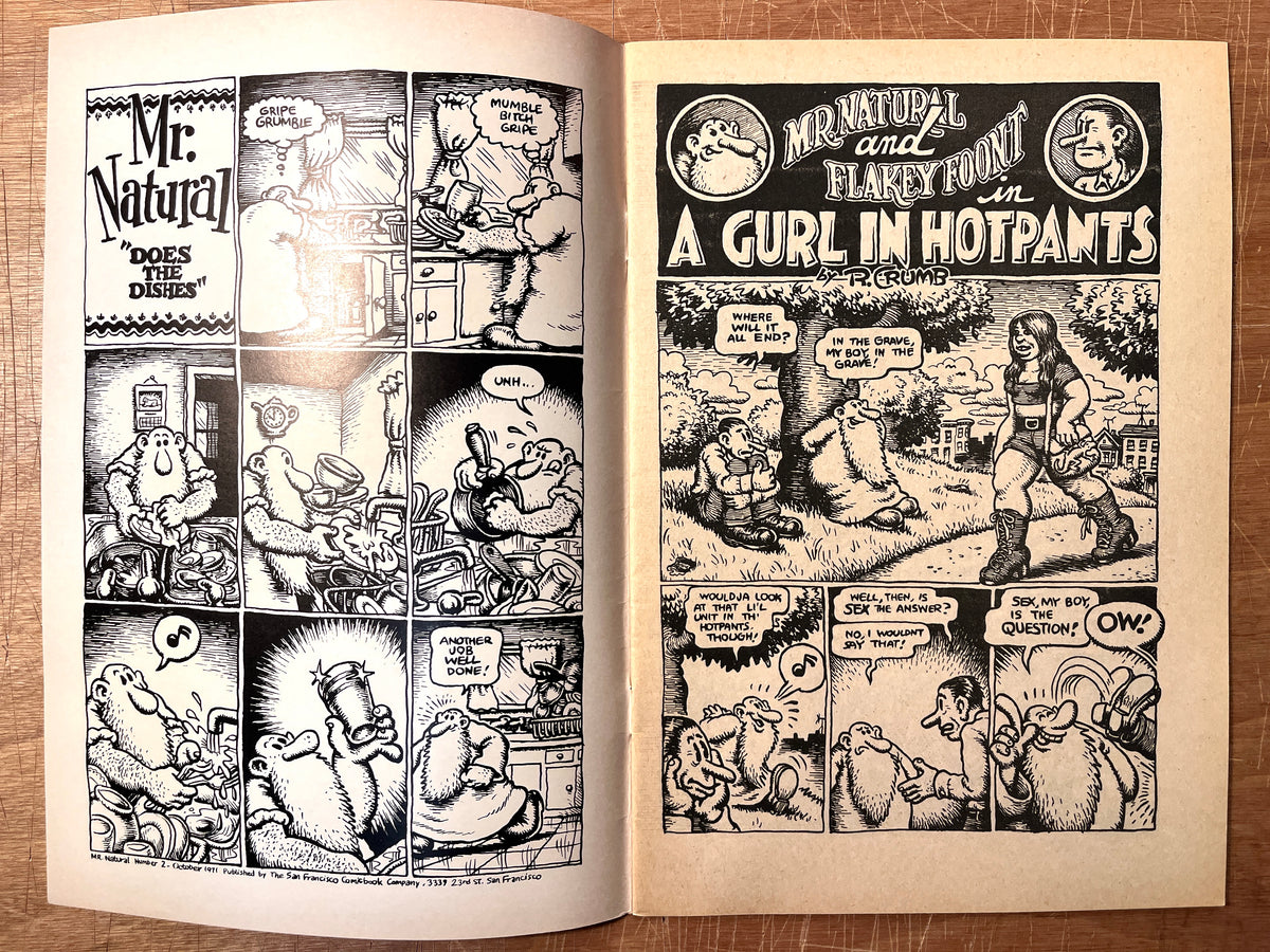 Mr. Natural No. 2, Robert Crumb, 1st Print, 1971, (18+), Bay Area Underground Comix