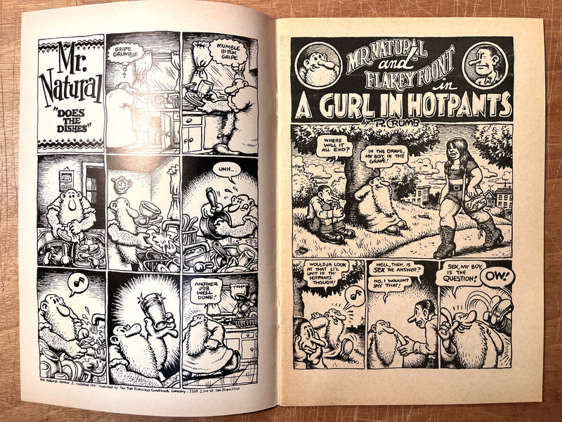 Mr. Natural No. 2, Robert Crumb, 1st Print, 1971, (18+), Bay Area Underground Comix