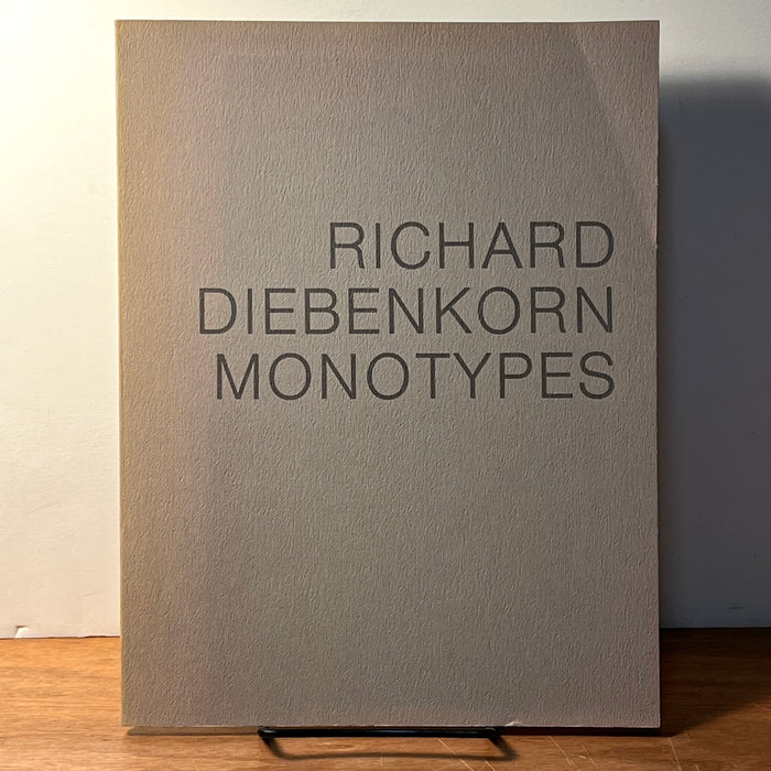 Richard Diebenkorn Monotypes, Gerald Nordland, 1976, Softcover, Very Good