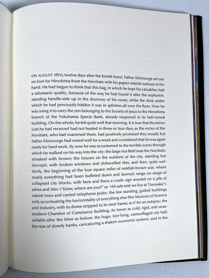John Hersey, Hiroshima, illustrated Jacob Lawrence, SIGNED, Limited Editions Club, 19