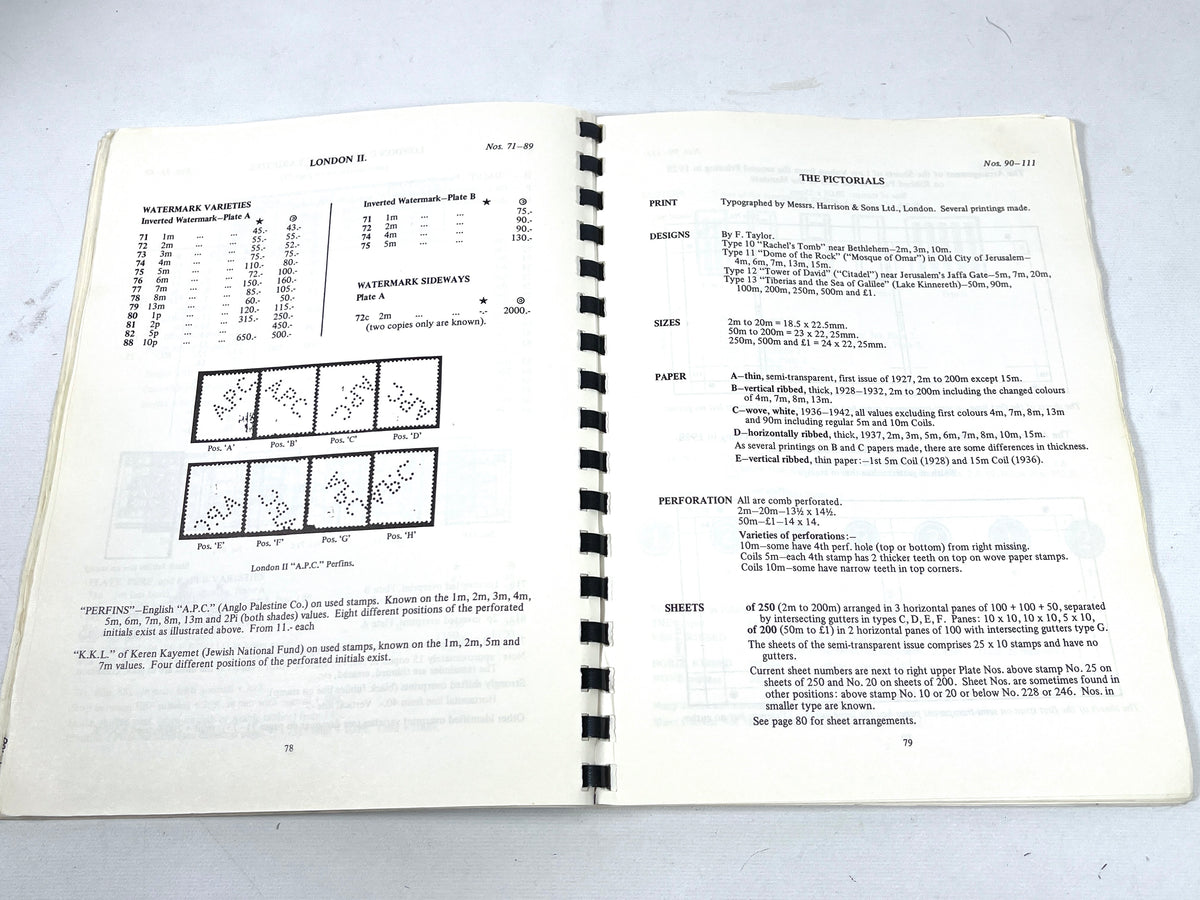 The Stamps of Palestine Mandate 1980, Revised and enlarged 4th Edition, 1980, VG SC