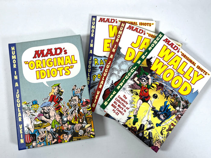 MAD's "Original Idiots," Complete Coll. of Elder, Davis, & Wood, 3 books, 2015, VG SC w/slipcase