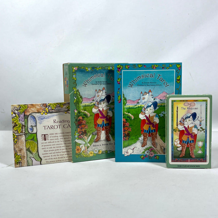 Whimsical Tarot, Deck & Book Set, Illus. Mary Hanson-Roberts, 1st Ed., 2001, NF SC w/slipcase