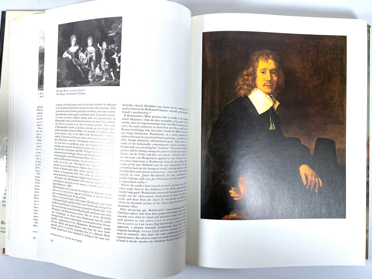 Horst Gerson, Rembrandt Paintings, Reynal & Company, 1968, Very Good hardcover w/DJ