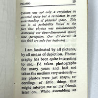Picasso by David Hockney, Hanuman Books, No.31, 1990, Very Good softcover w/dust jacket.