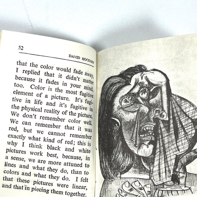 Picasso by David Hockney, Hanuman Books, No.31, 1990, Very Good softcover w/dust jacket.